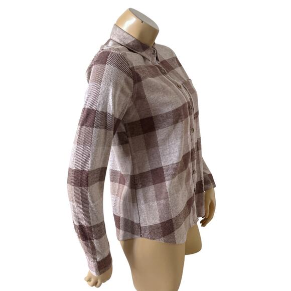 MAURICES Womens Size XS Long Sleeve Plaid Flannel Button Up Collared Shirt Top - Picture 3 of 8